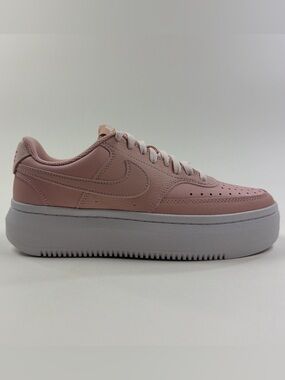 Nike Court Vision Alta LTR Platform Womens 8.5 Pink White Shoes DM0113-600